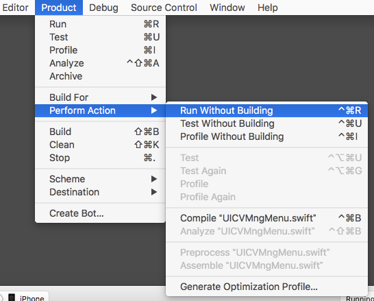 xcode_run_without_build