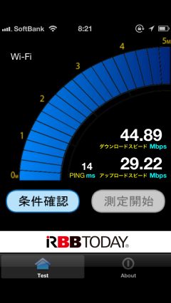 Softbank iphone5 Wi-Fi Speed